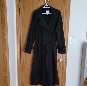 H&M Elegant Black Trench Coat